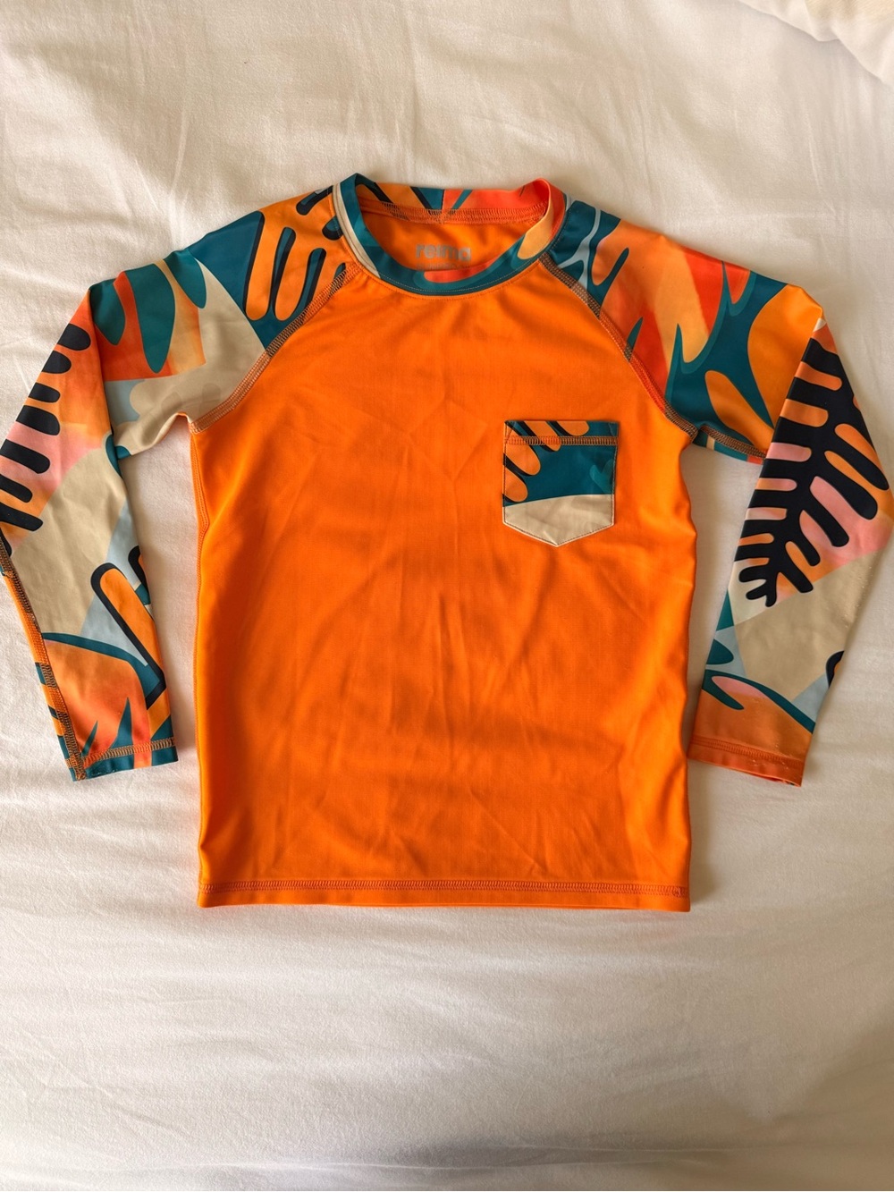 Reima Kids UV Rash Guard Set UPF 50 Orange & Teal Size 116 / 6Y - Picture 5 of 15